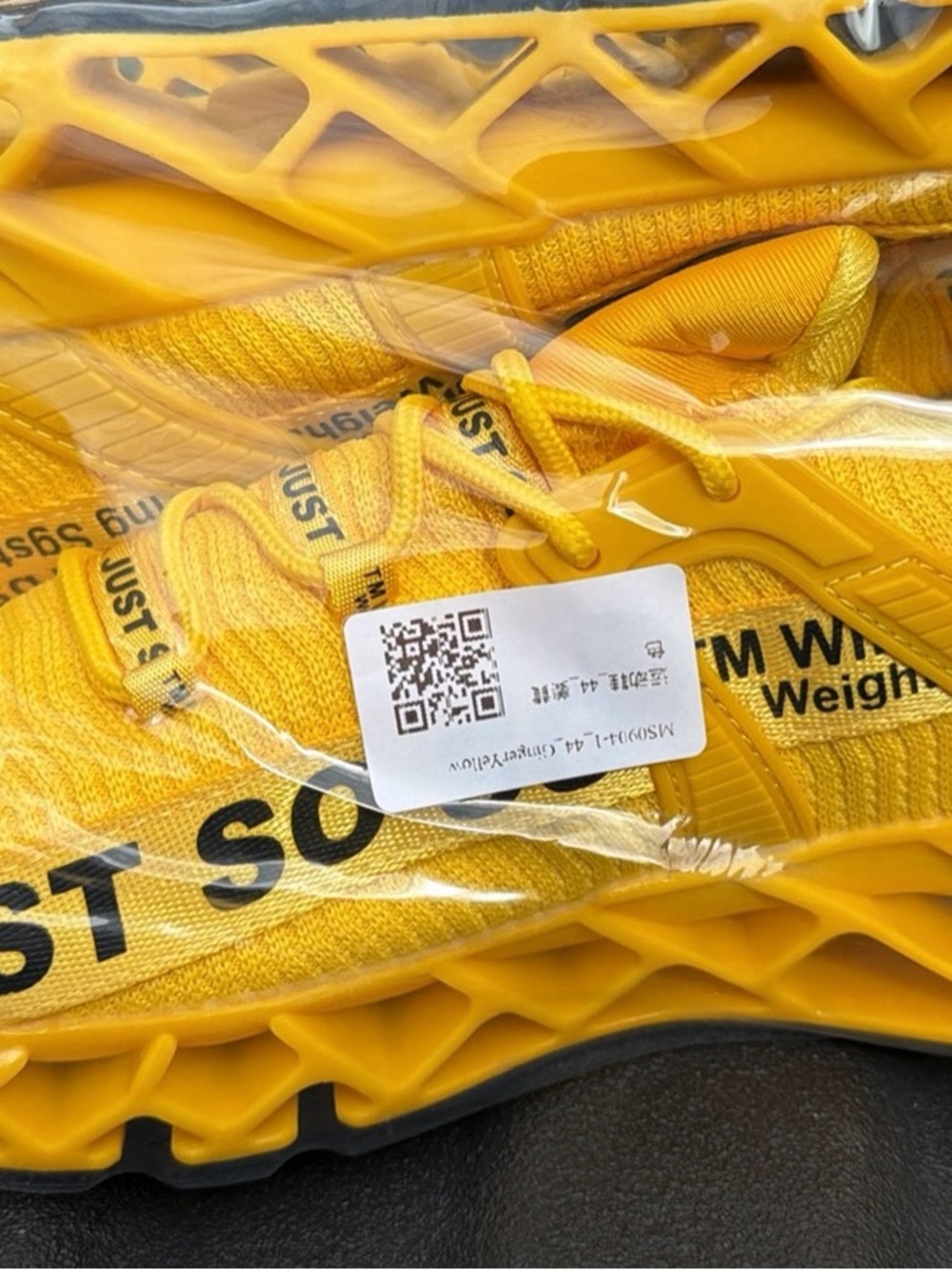 Men's Athletic Sneakers in Bright Yellow